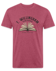 TWP Fitted Cotton/Poly T-Shirt - heather burgundy