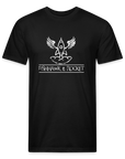 Fishhawk & Rocket Fitted Cotton/Poly T-Shirt - black