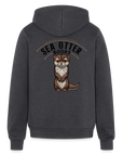 Sea Otter Books Hoodie - charcoal grey