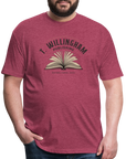 TWP Fitted Cotton/Poly T-Shirt - heather burgundy