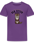 Sea Otter Books Kids' Premium T-Shirt - purple