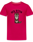 Sea Otter Books Kids' Premium T-Shirt - dark pink