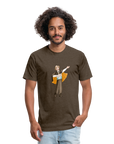 Opera Andy Fitted Cotton/Poly T-Shirt - heather espresso