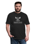 Fishhawk & Rocket Fitted Cotton/Poly T-Shirt - black