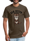 Sea Otter Books T-Shirt - heather espresso