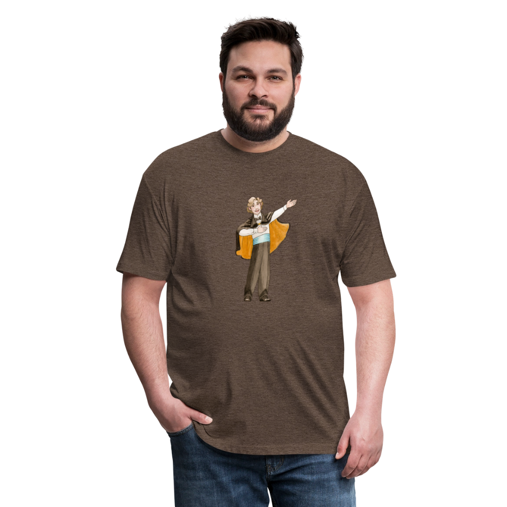 Opera Andy Fitted Cotton/Poly T-Shirt - heather espresso