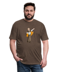 Opera Andy Fitted Cotton/Poly T-Shirt - heather espresso