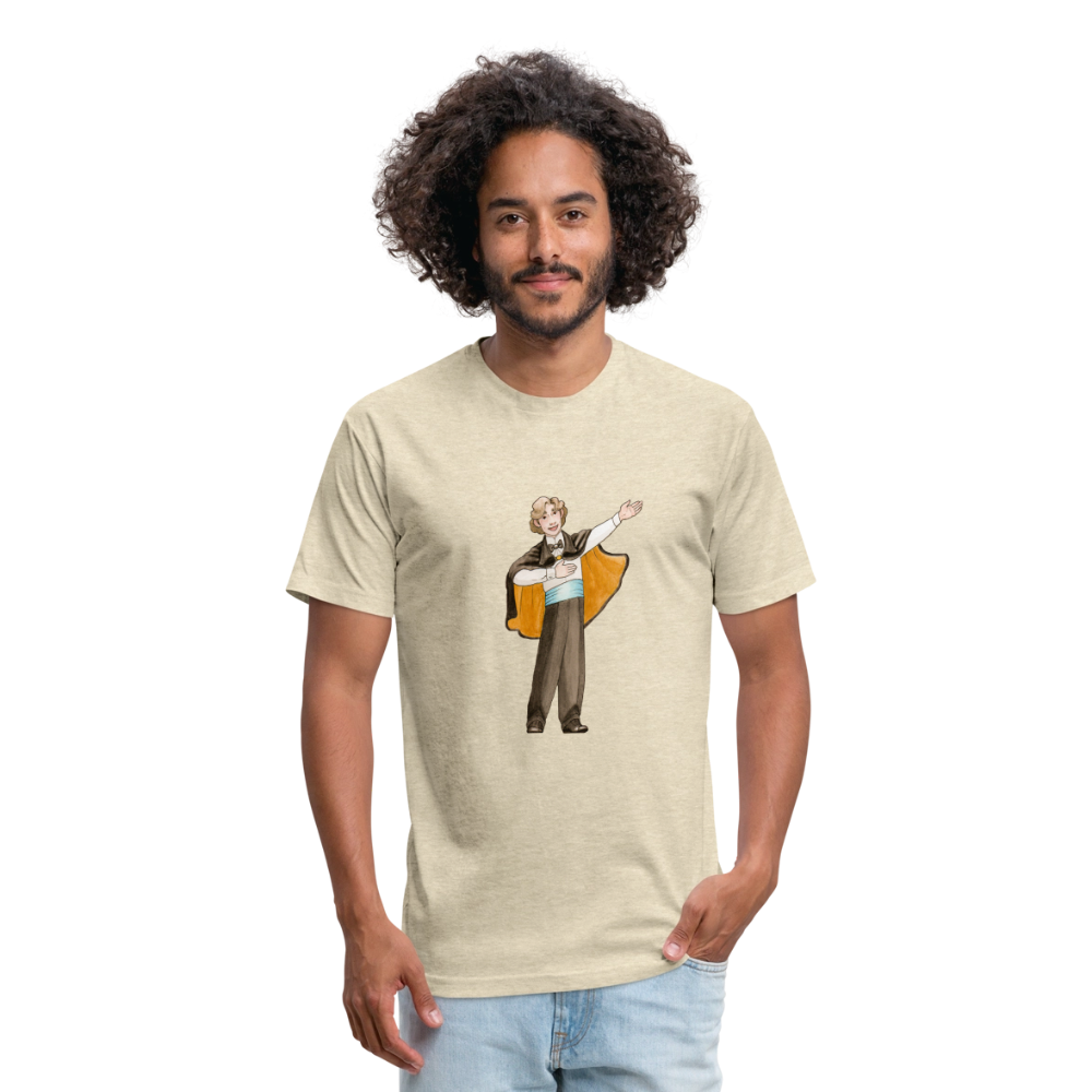 Opera Andy Fitted Cotton/Poly T-Shirt - heather cream