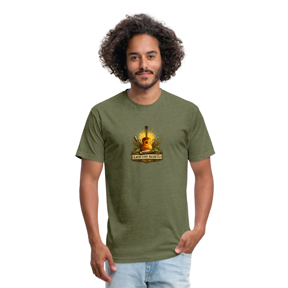 Latin Love Baskets T-Shirt - heather military green