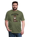 Sea Otter Books T-Shirt - heather military green