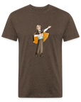 Opera Andy Fitted Cotton/Poly T-Shirt - heather espresso