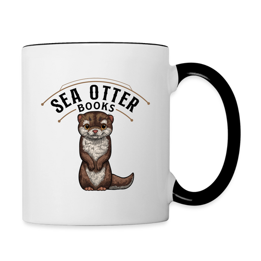 Sea Otter Books Contrast Coffee Mug - white/black