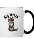 Sea Otter Books Contrast Coffee Mug - white/black