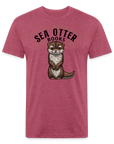 Sea Otter Books T-Shirt - heather burgundy