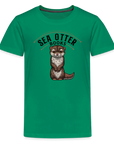 Sea Otter Books Kids' Premium T-Shirt - kelly green
