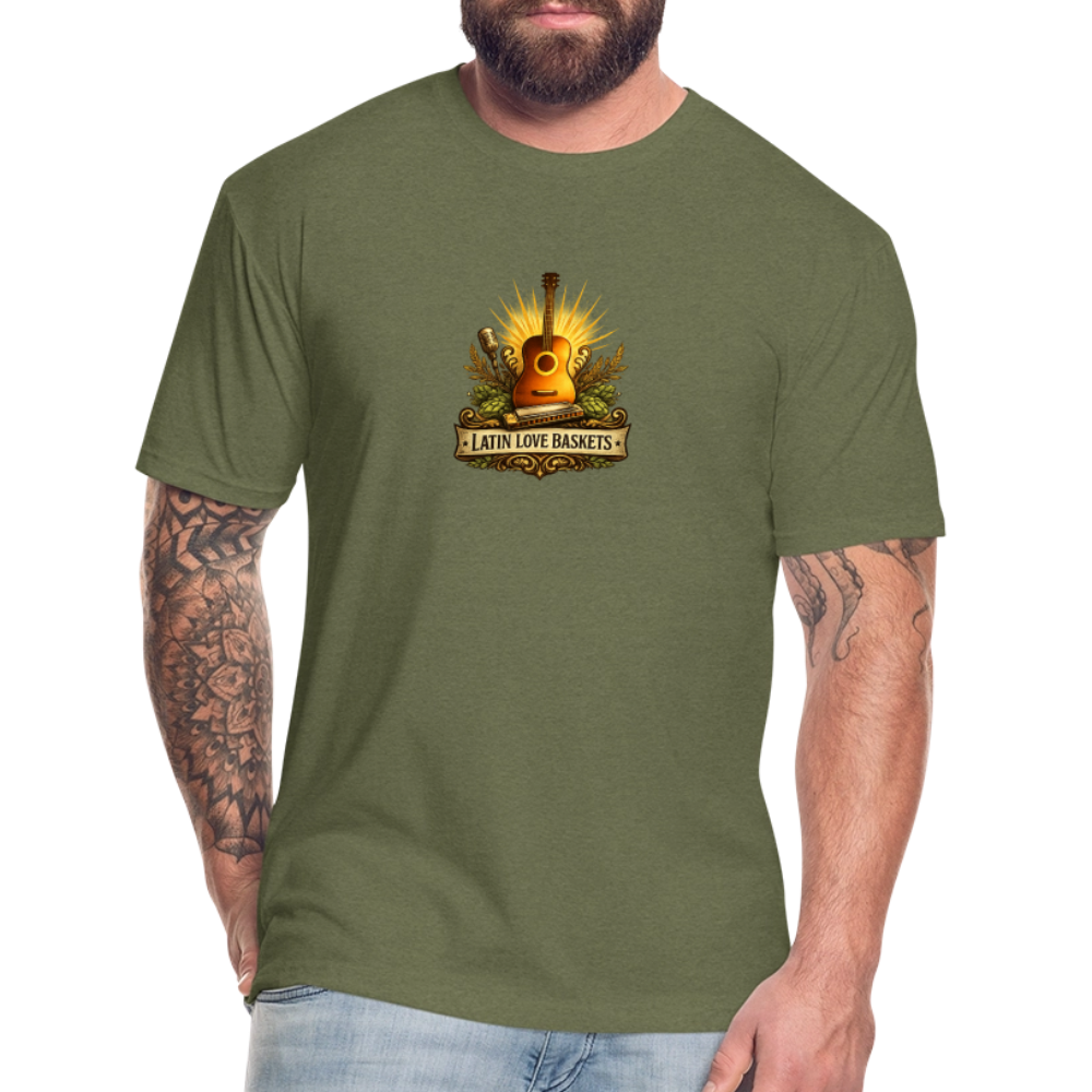 Latin Love Baskets T-Shirt - heather military green