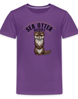 Sea Otter Books Kids' Premium T-Shirt - purple