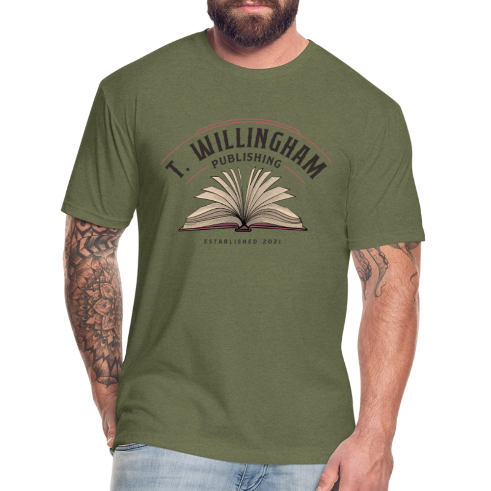 TWP Fitted Cotton/Poly T-Shirt - heather military green