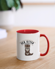 Sea Otter Books Contrast Coffee Mug - white/red