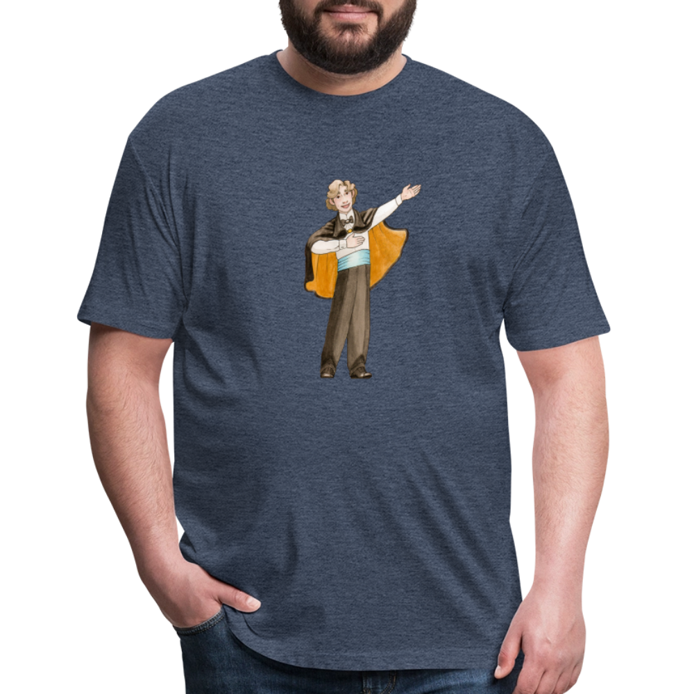 Opera Andy Fitted Cotton/Poly T-Shirt - heather navy