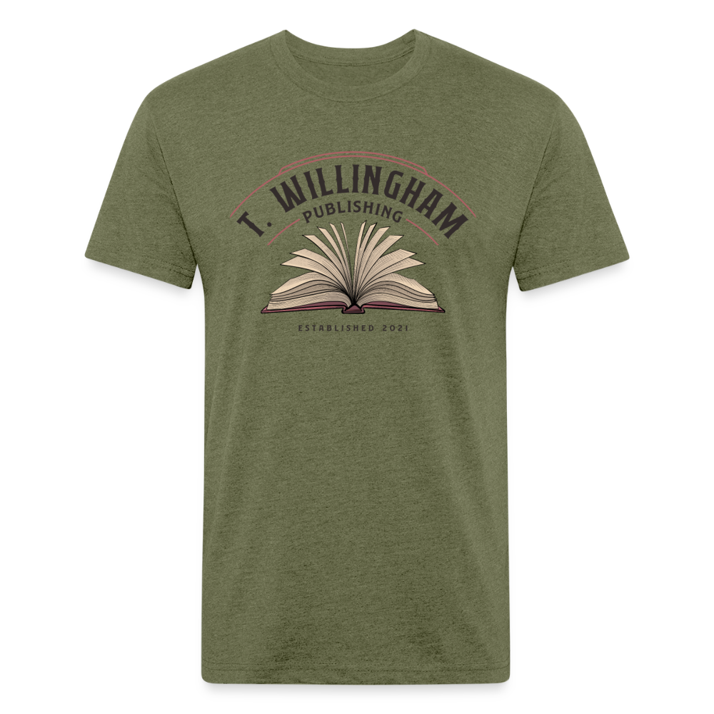 TWP Fitted Cotton/Poly T-Shirt - heather military green