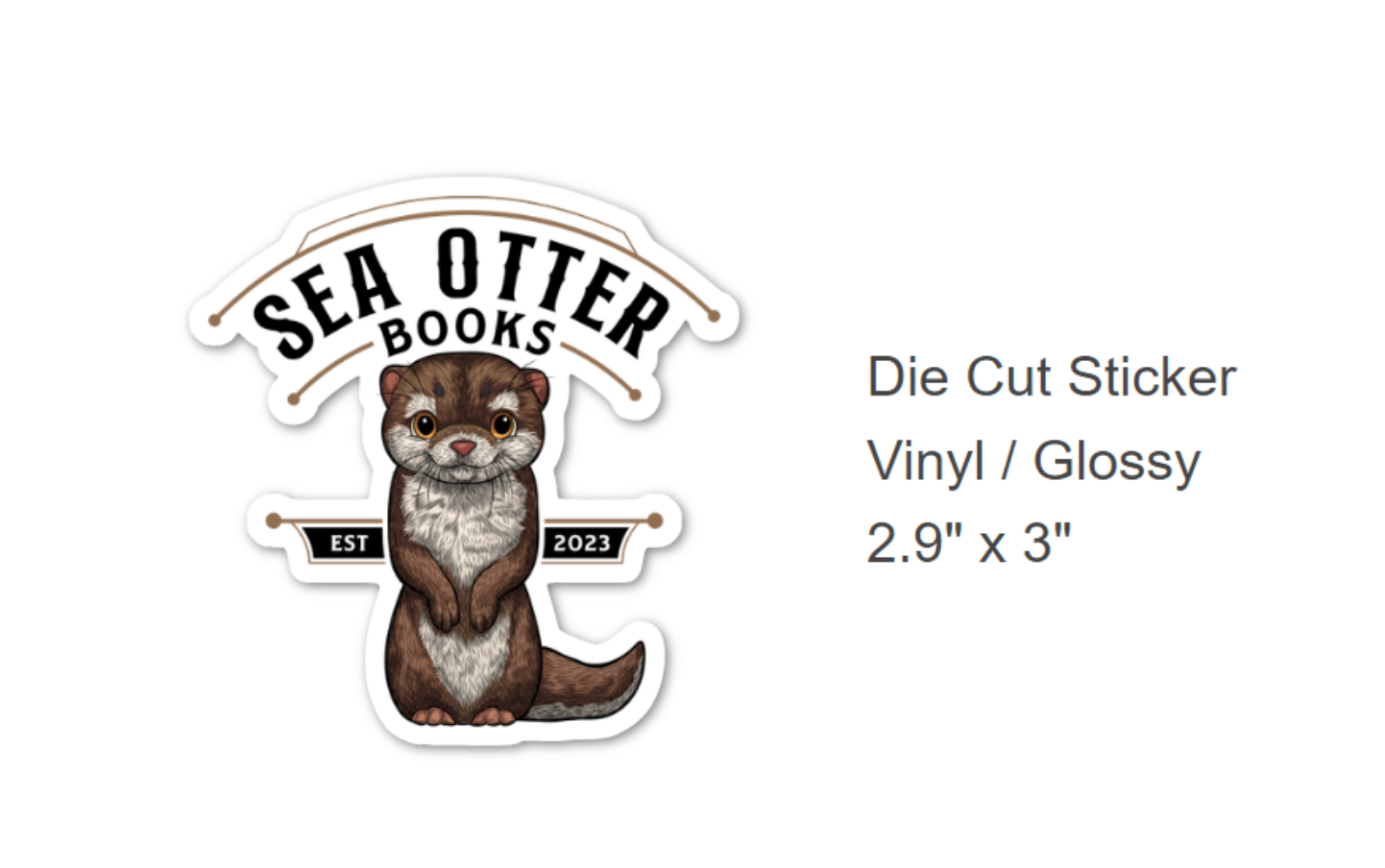 Sea Otter Books Sticker