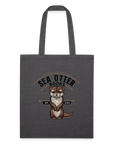 Recycled Tote Bag - Sea Otter Books - charcoal grey