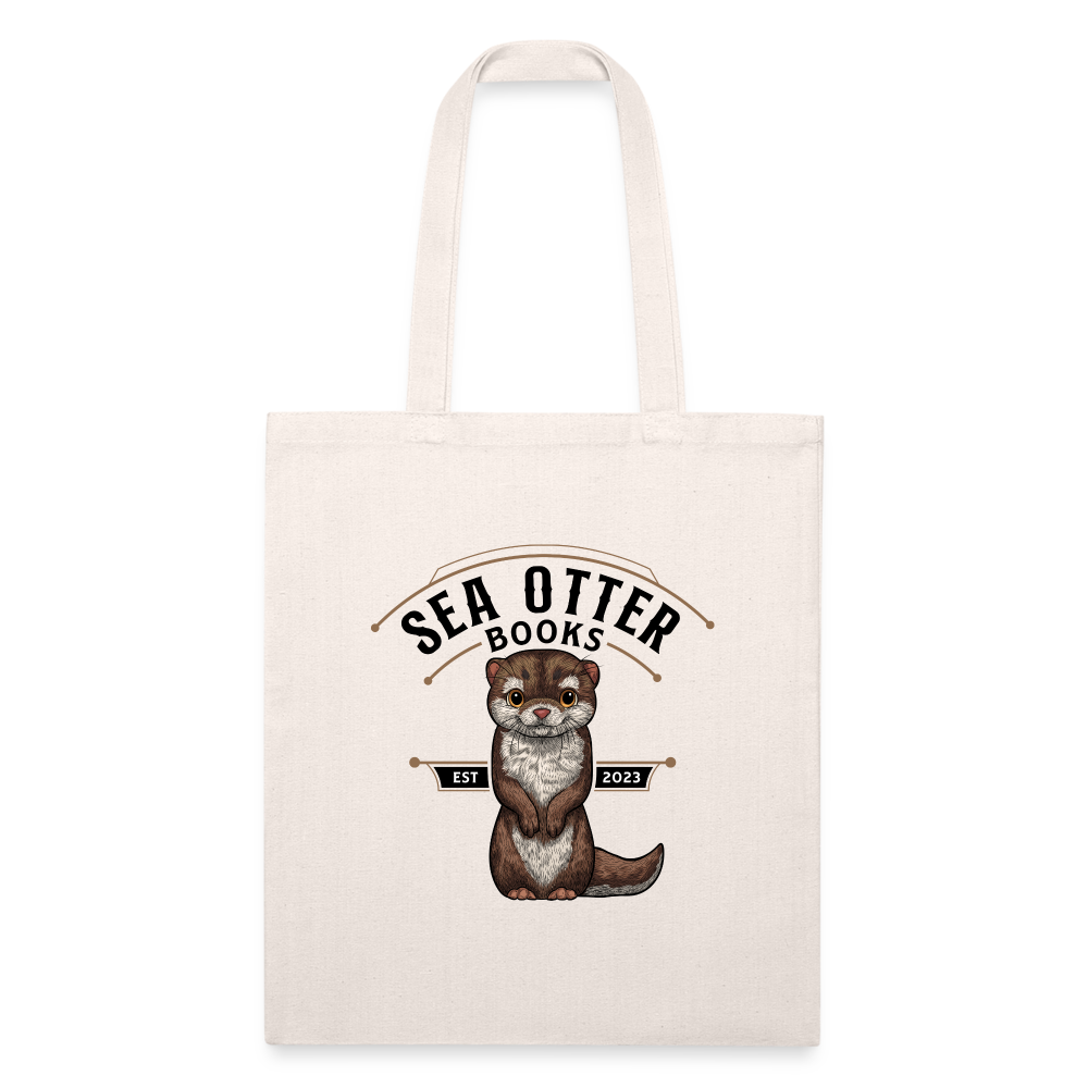 Recycled Tote Bag - Sea Otter Books - natural