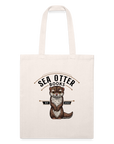 Recycled Tote Bag - Sea Otter Books - natural