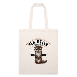 Recycled Tote Bag - Sea Otter Books - natural