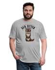 Sea Otter Books T-Shirt - heather gray