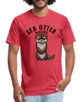 Sea Otter Books T-Shirt - heather red