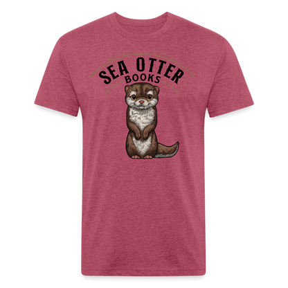 Sea Otter Books T-Shirt - heather burgundy