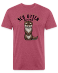 Sea Otter Books T-Shirt - heather burgundy
