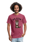 Sea Otter Books T-Shirt - heather burgundy