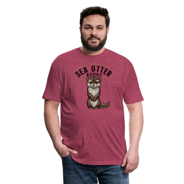 Sea Otter Books T-Shirt - heather burgundy