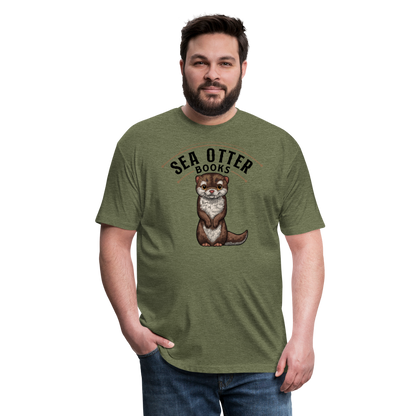 Sea Otter Books T-Shirt - heather military green