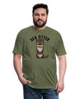 Sea Otter Books T-Shirt - heather military green