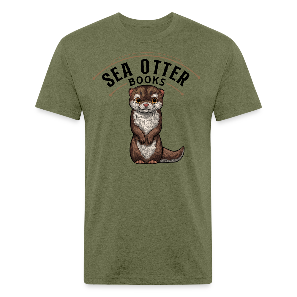 Sea Otter Books T-Shirt - heather military green