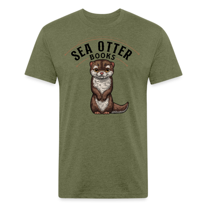 Sea Otter Books T-Shirt - heather military green