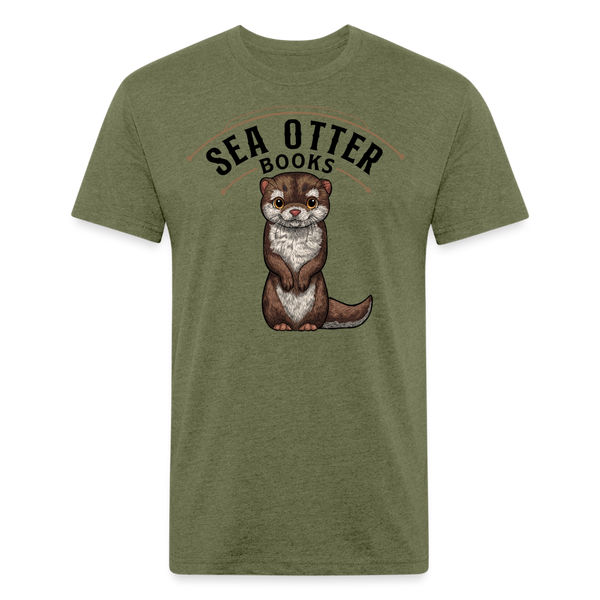 Sea Otter Books T-Shirt - heather military green