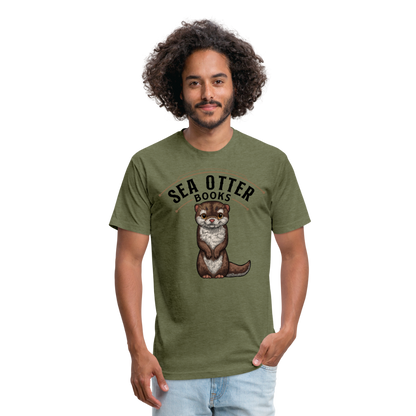 Sea Otter Books T-Shirt - heather military green
