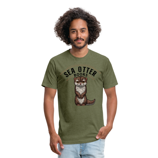 Sea Otter Books T-Shirt - heather military green