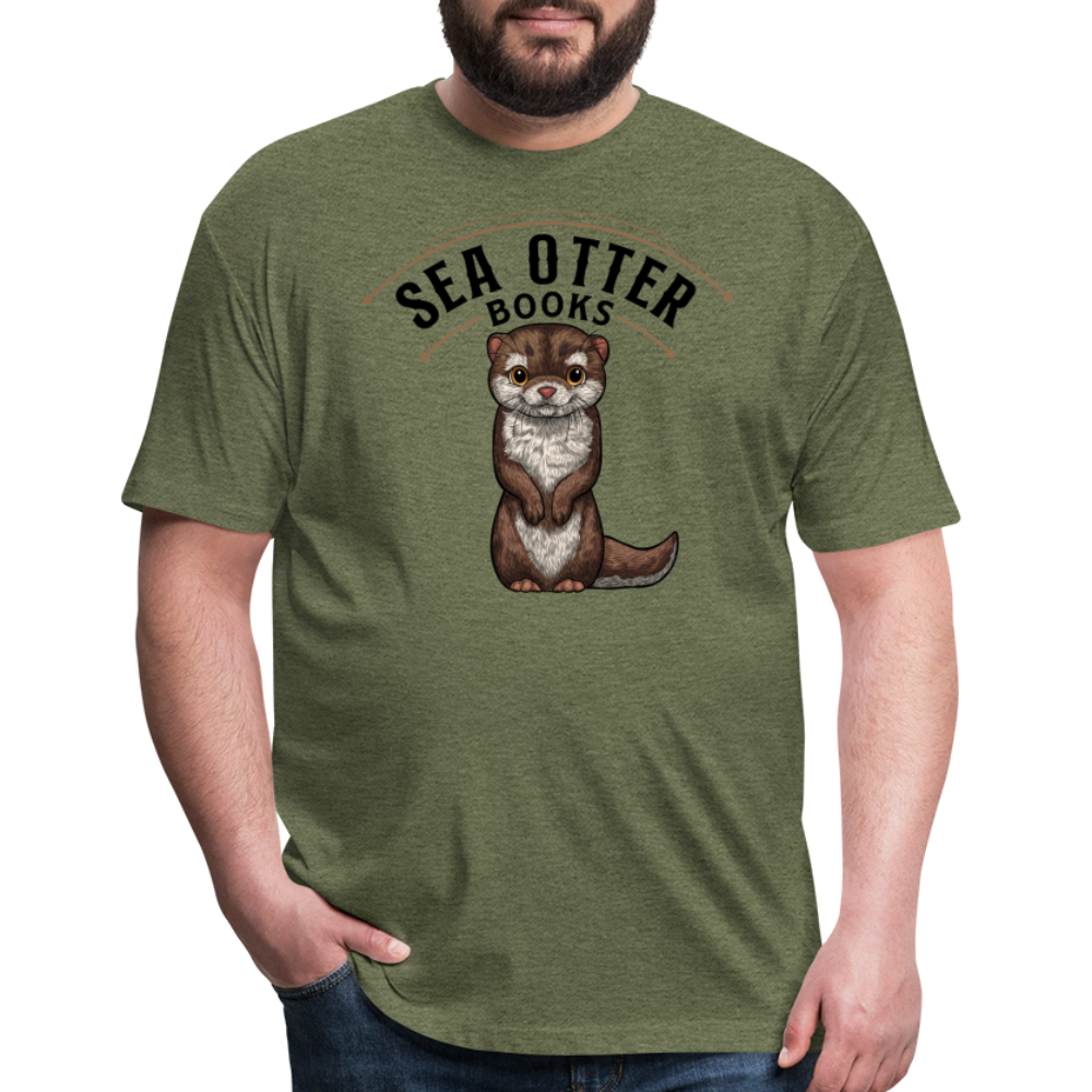 Sea Otter Books T-Shirt - heather military green