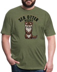 Sea Otter Books T-Shirt - heather military green