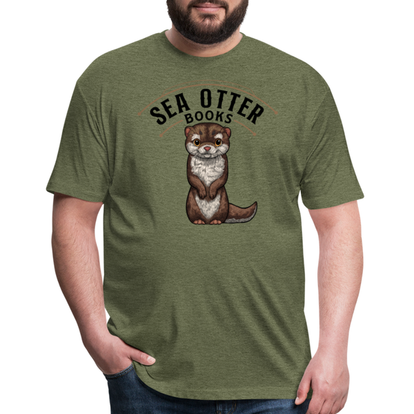 Sea Otter Books T-Shirt - heather military green