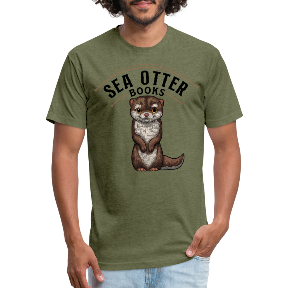 Sea Otter Books T-Shirt - heather military green