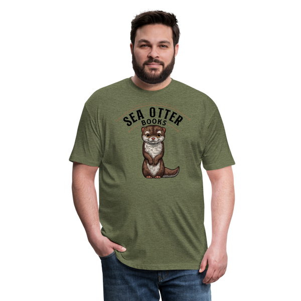 Sea Otter Books T-Shirt - heather military green