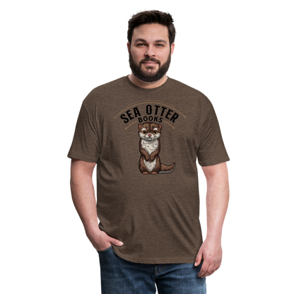 Sea Otter Books T-Shirt - heather espresso