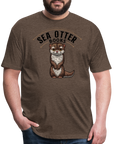 Sea Otter Books T-Shirt - heather espresso